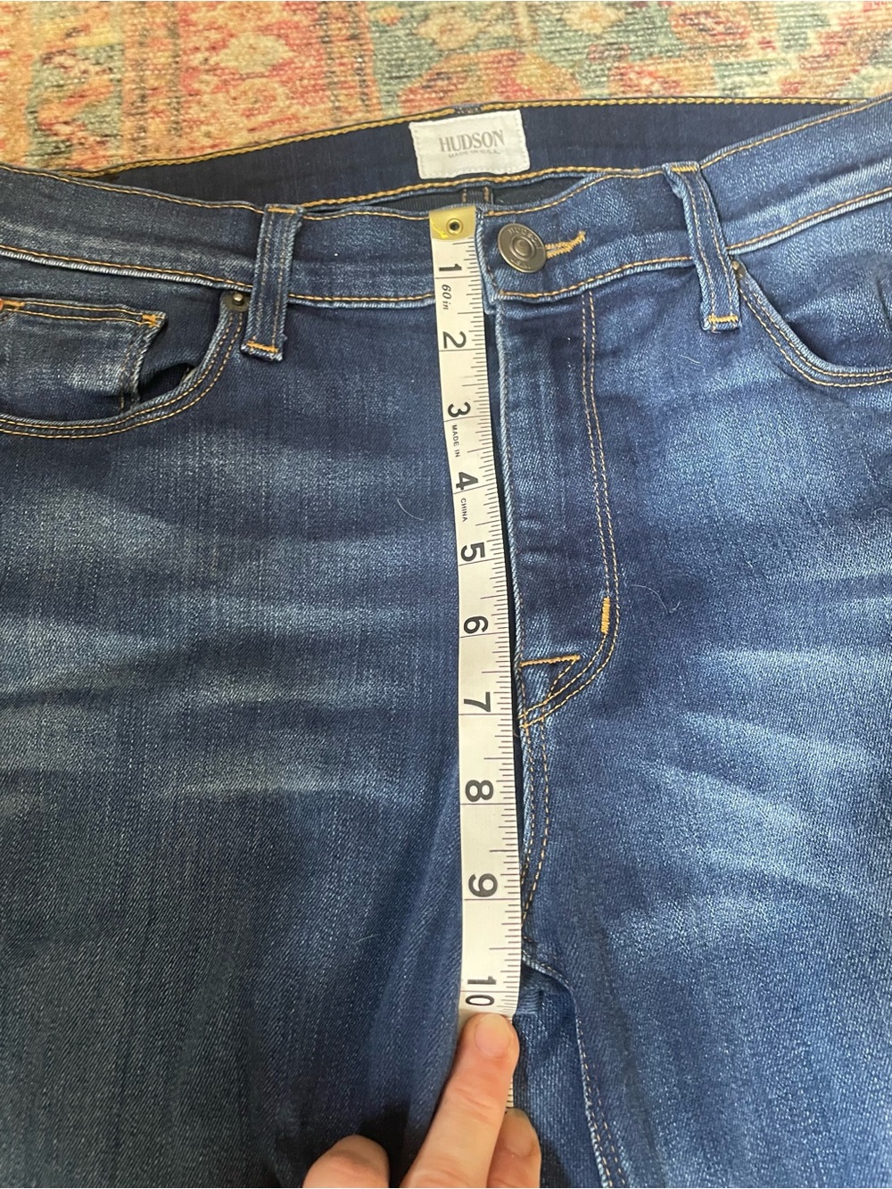 Hudson Jeans Dark Blue Nico Mid-Rise Super Skinny Jeans - Picture 14 of 14